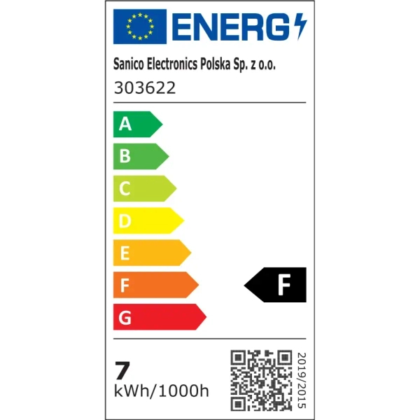 Wpuszczana LAMPA sufitowa VENUS 303622 Polux podtynkowa OPRAWA kwadratowa LED 7W 3000K do zabudowy srebrna