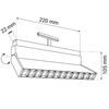 Spot na szyny magnetyczne Komatsu 6498 Shilo LED 12W 3000K metalowy czarny