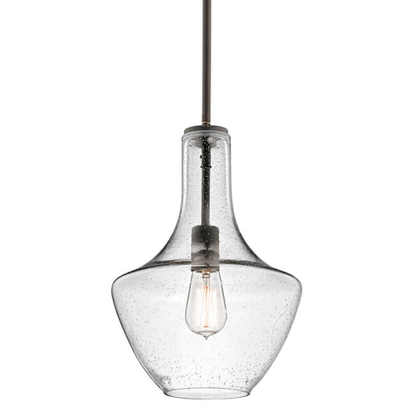 Szklana lampa wisząca Everly KL-EVERLY-P-S-OZ brązowy przezroczysty