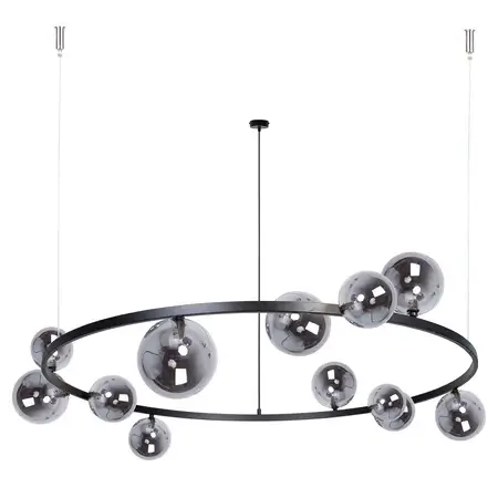 Lampa wisząca molekuły szklane Bolero 41327 grafitowe czarne