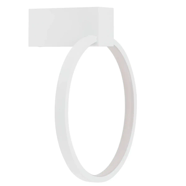 Pierścieniowa lampa ścienna CIRCOLO 11601 LED 9W 3000K ring biały