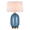 Designerska lampa nocna Amur LP-919/1T blue Light Prestige biała niebieska