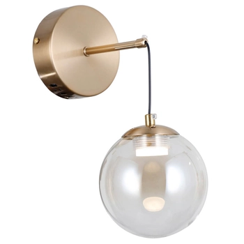 Lampa przyścienna Velada WL-34381-1-HBR LED 5W 3000K złoty bursztynowy