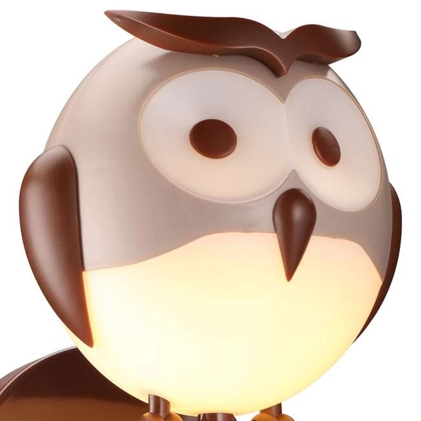 Lampa ścienna OWL ML245 Milagro dekoracyjna do pokoju dziecka sowa brązowa