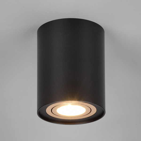 Sufitowa lampa do przedpokoju COOKIE 612900180 Trio sopel czarny złoty