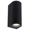 Tubka ścienna ogrodowa ZARO 69801/02/30 Lucide IP44 metalowa czarna