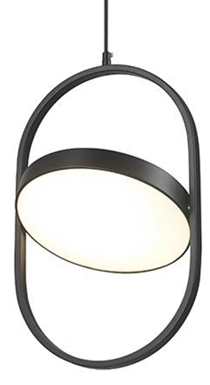 Lampa wisząca Spinner MSE010100314 Moosee LED 9W 3000K Art deco czarna