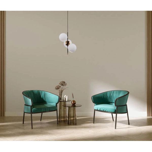 Lampa wisząca Stelia balls nad łóżko balls mosiądz czarna