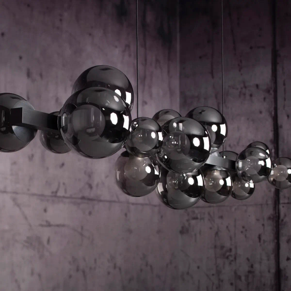 Wisząca lampa E-POPUP czarna przydymiona 2557-15 18xLED 1.8W zmienna barwa