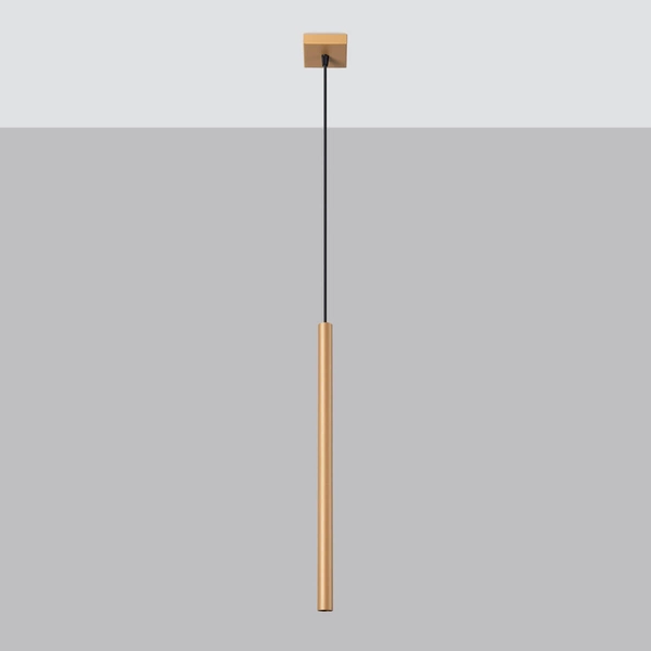 Zwisająca lampa Pastelo SL.1170 do salonu tuba złota
