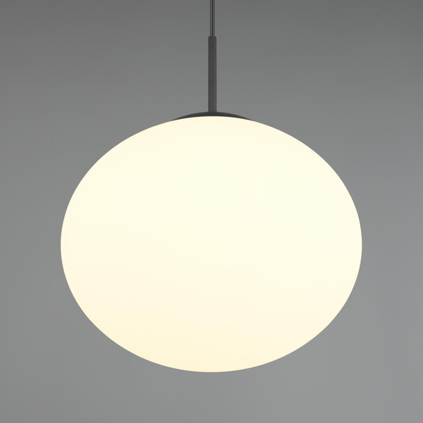 Wisząca lampa nad stół FOMENTO 363100132 Trio kula metalowa czarny biały