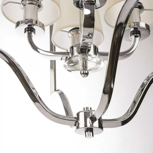 Wisząca LAMPA nowoczesna NEW YORK P04380WH Cosmolight abażurowy zwis do jadalni biały