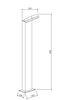 Ogrodowy słupek Paso O595FL-L12B3K Maytoni LED 12W 3000K prostokąt IP54 czarny