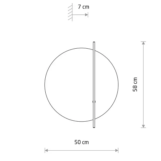 Ekologiczna ścienna lampa SUNSET LED 11432 LED 7W 3000K drewno