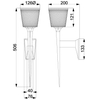 Łazienkowa LAMPA ścienna VERITY BATH-VERITY-PC Elstead kinkiet OPRAWA metalowa industrialna polerowany chrom przezroczysta