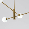 LAMPA sufitowa DORADO LP-002/4P Light Prestige loftowa OPRAWA 4-punktowy metalowy plafon molekuły szklane kule złote białe