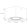 Metalowa lampa sufitowa Fedler 09922/12/30 Lucide LED 12W 2200K czarna
