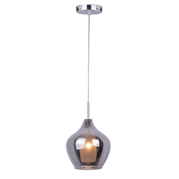 Wisząca lampa Amber Milano AZ2148 Azzardo szklany zwis chrom