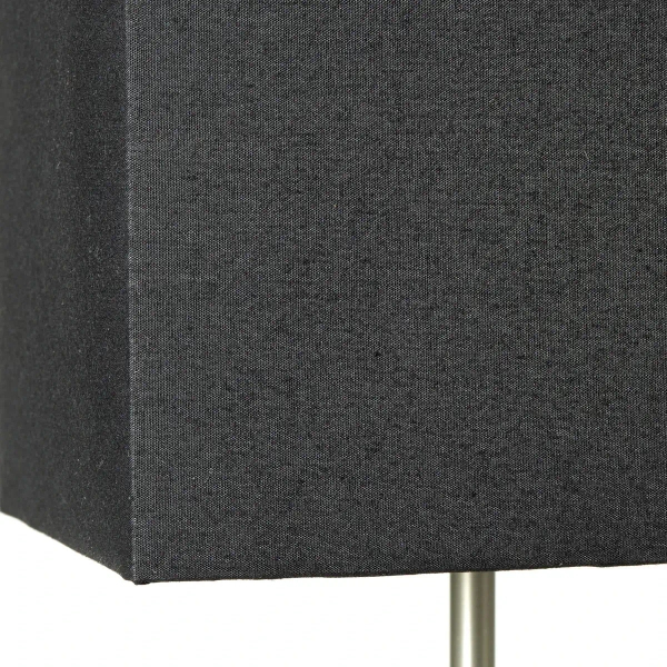 Stołowa lampa z abazurem Aglae 94873/63 antracyt srebrny