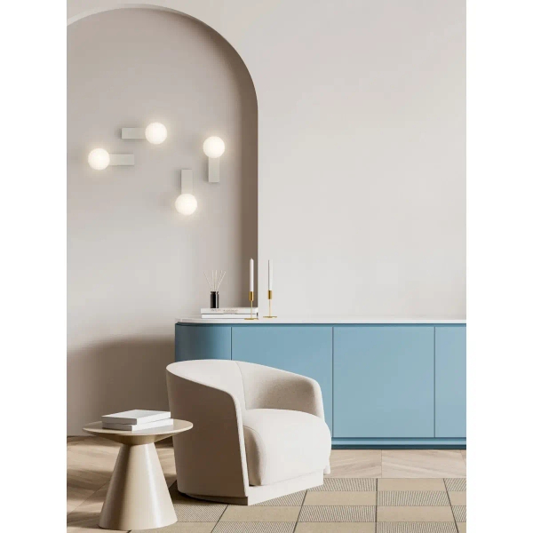 Lampa ścienna Boletta Parette OR85587 z przełącznikiem IP44 szara
