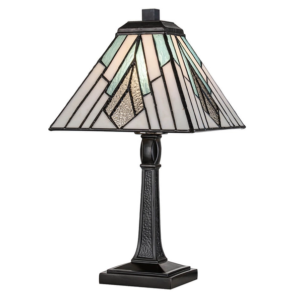 Szklana lampka nocna Alderley TF-ALDERLEY-TL-M Elstead art. deco multikolor
