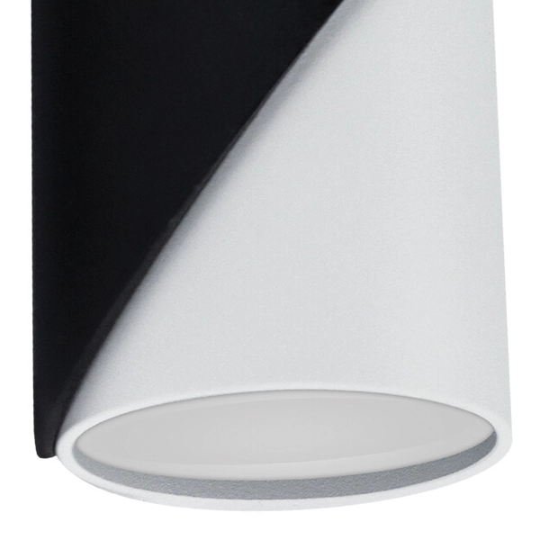 Oprawa sufitowa punktowa Zebra 04210 Ideus natynkowa tuba czarna biała