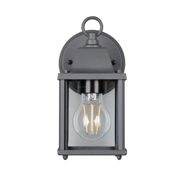 Elewacyjna lampa ścienna MIRANDE 262260142 metalowa szklana IP23 antracyt