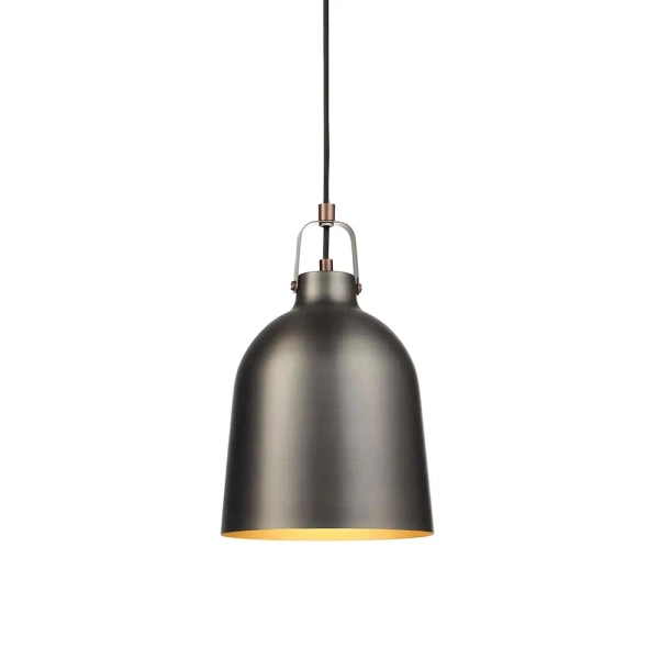 Industrialna lampa wisząca Lazenby 102544 metalowa czarna