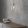 Wisząca lampa nad wyspę kuchenną L&-1100657 Light& szklana nikiel