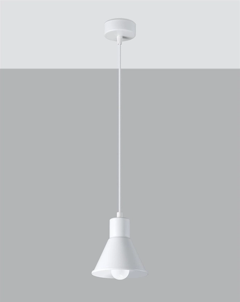 Wisząca lampa Taleja SL.0983 Sollux industrialna nad wyspę biała