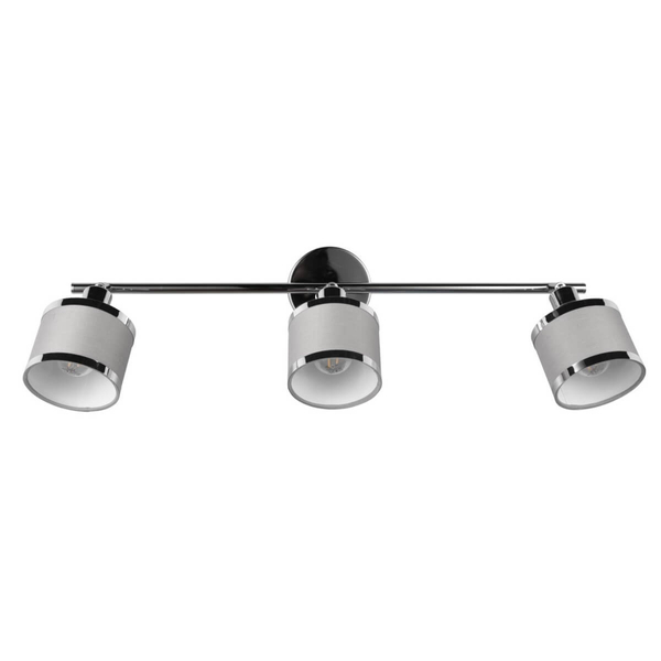 Potrójna lampa sufitowa do salonu Arosa 812100306 srebrna chrom
