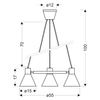 Lampa wisząca MORE 33-71156 metalowa zwis industrialny okrąg ring czarny