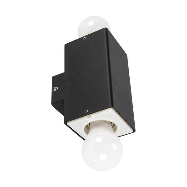 Kinkiet ścienny Gryf 03653 Ideus IP44 góra-dół na balkon czarny biały