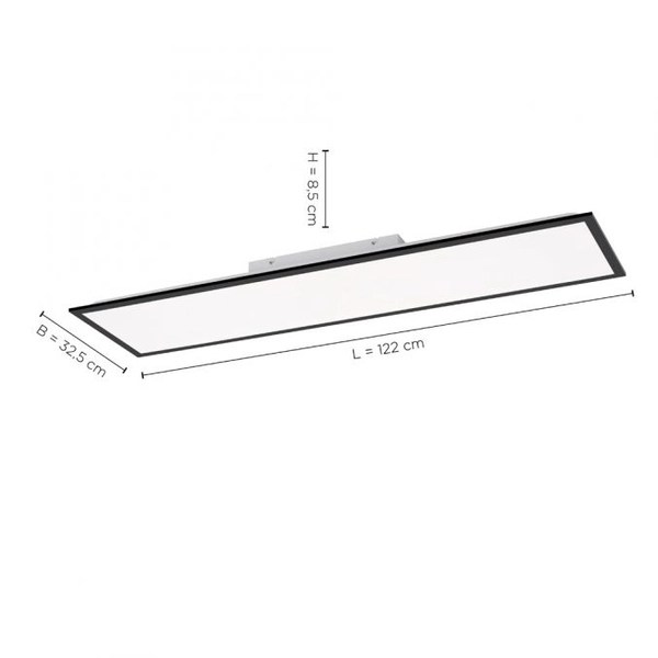 Sufitowa lampa Flat 14757-18 LED 37W biała czarna