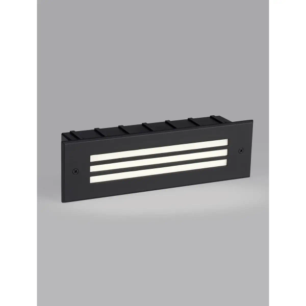 Prostokątny zewnętrzny kinkiet SORELIO LE75316 LED 6W 3000K IP65 czarny