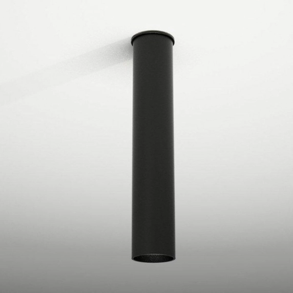 Sufitowa LAMPA plafon ARIDA 1111 Shilo natynkowa OPRAWA reflektorowa do łazienki tuba czarna