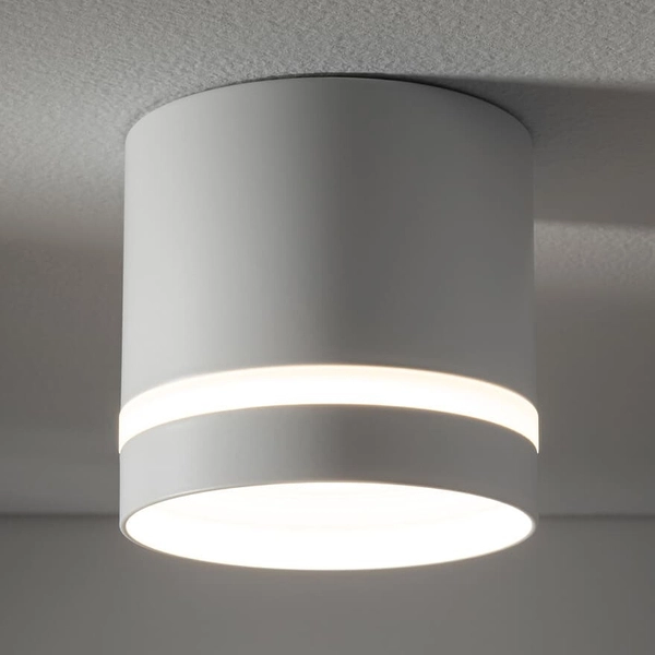 Lampa sufitowa tuba Cres 10478 Nowodvorski punktowa okrągła biała