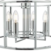 Łańcuchowa wisząca lampa Mya MYK0450 do kuchni świecznikowa chrom