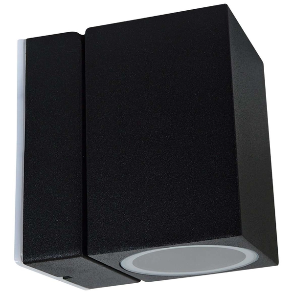 Elewacyjna LAMPA ogrodowa BOSTON 303325 Polux ścienna OPRAWA kostka zewnętrzna KINKIET metalowy na taras IP44 outdoor czarny