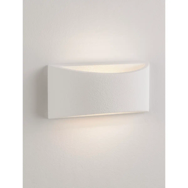 Gipsowa lampa ścienna CENVARO LE45573 do salonu biała