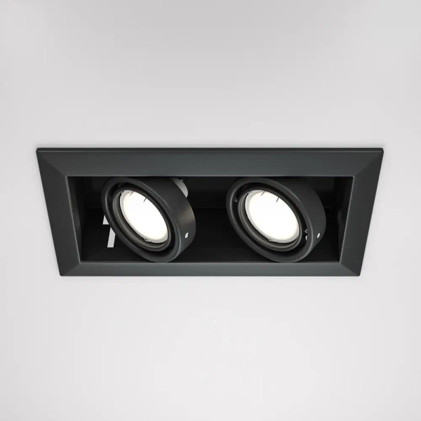 Oprawa wpuszczana modułowa podwójna LED 50W czarna Modern OUTLET