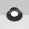 Sufitowe oczko podtynkowe Dot DL028-2-01B metalowe czarne