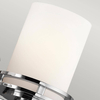 Szklana lampa ścienna Hendrik KL-HENDRIK2-BATH podwójna IP44 chrom biała