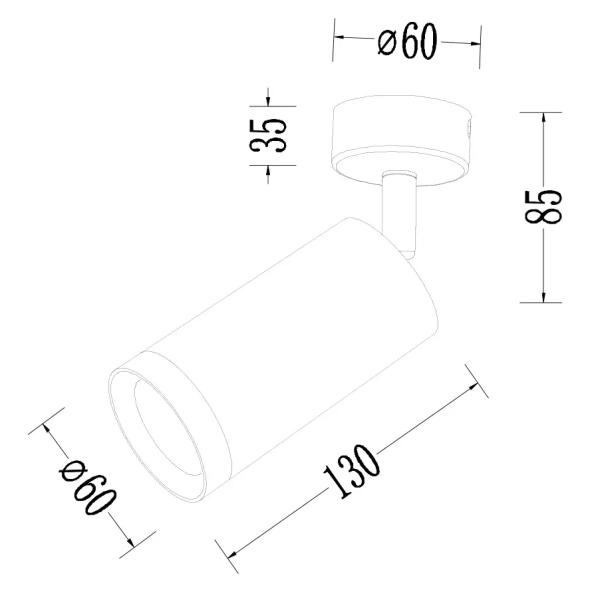 Loftowa oprawa sufitowa MICA SPOT ML1143 do salonu złota czarna