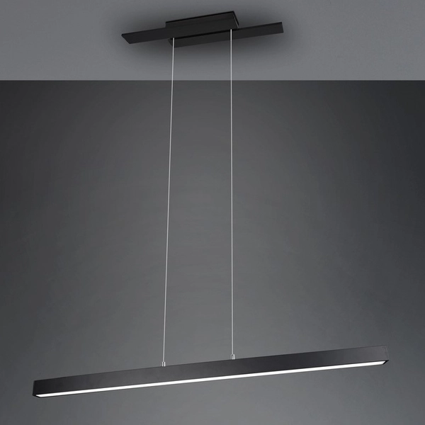 LAMPA wisząca BELFAST 375510432 Trio metalowa OPRAWA belka ZWIS LED 44W 3000K ściemnialny czarny