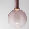 Wisząca lampka do salonu JAVIER LE44485 LED 6W 3000K bańka biała brązowa