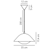Wisząca lampa jadalniana FREYA 2213083009 nad stół beżowy