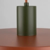 Lampa zwisająca do salonu Sila 10749 dysk metalowy zielony