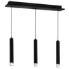 Listwa LAMPA wisząca CARBON ML183 Milagro metalowa OPRAWA zwis LED 15W 4000K sufitowa tuby czarne