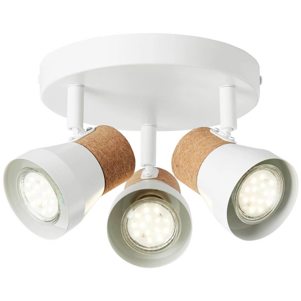 Lampa metalowa przysufitowa Moka 75734/75 reflektor korek biały